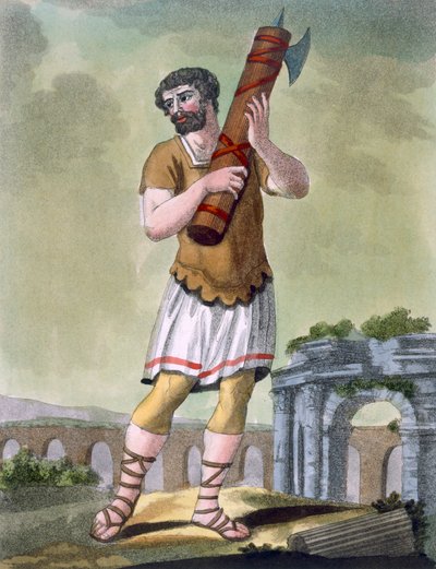 A Lictor, Bearer of the Fasces, illustration from 